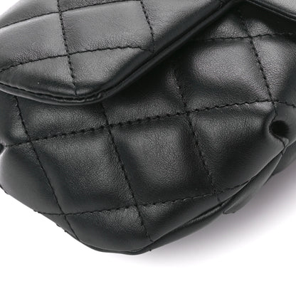 Chanel Calfskin Quilted CC Uniform Flap Belt Bag Black 11 of 13