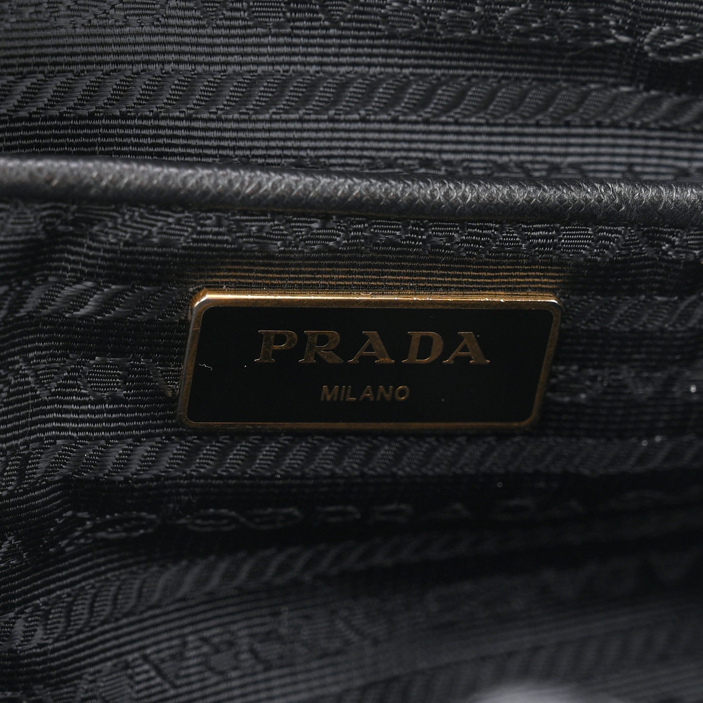 Saffiano Tessuto Nylon Shopping Tote Black