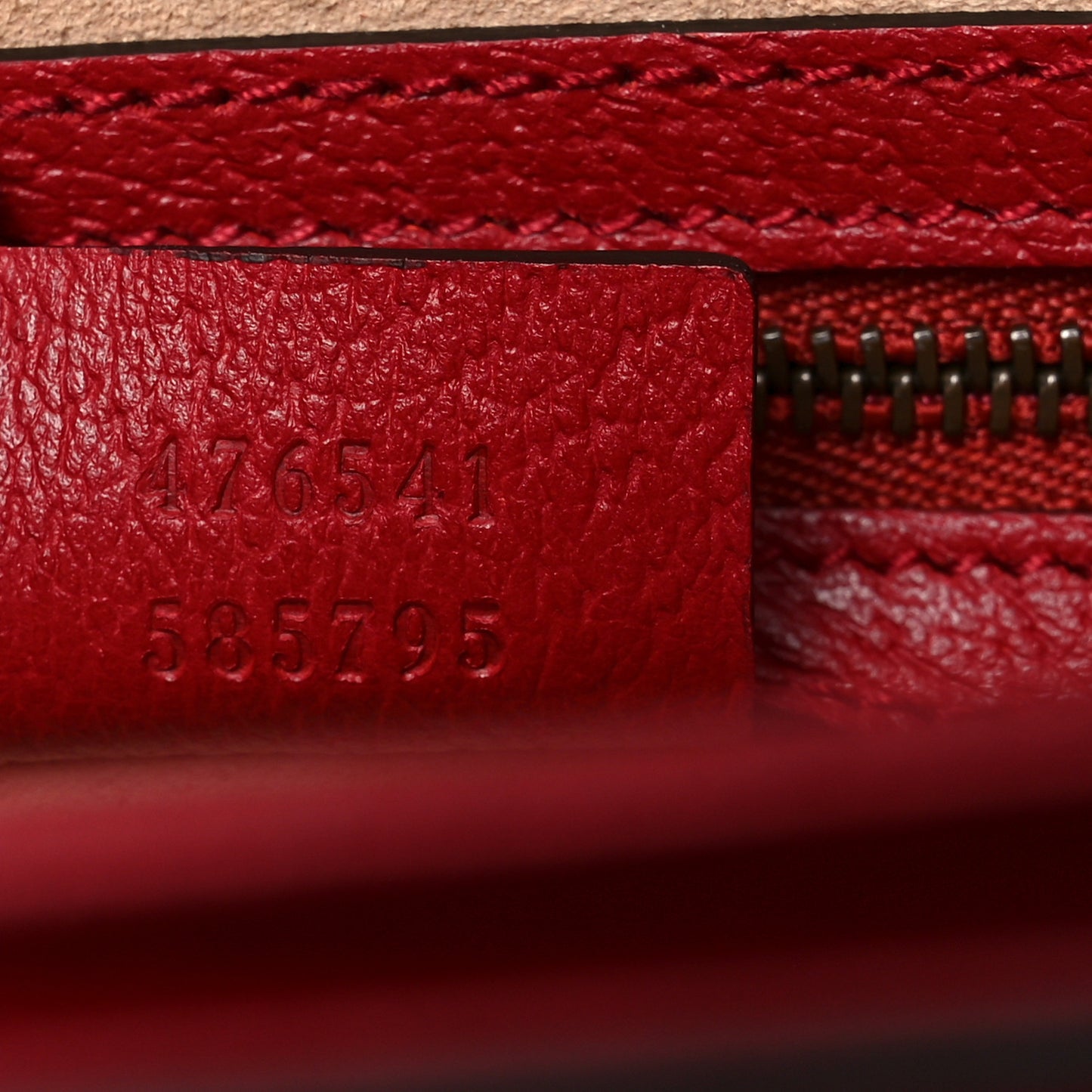 GG Supreme Monogram Small Queen Margaret Top Handle Bag Red