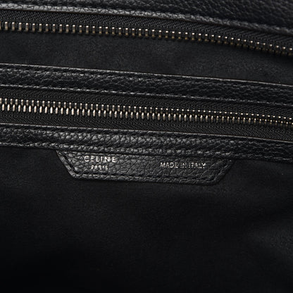 Celine Drummed Calfskin Mini Luggage Black 6 of 7