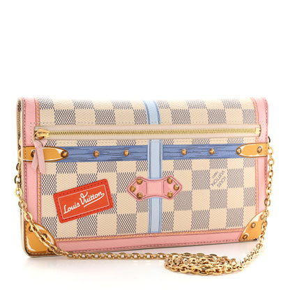 Louis Vuitton Damier Azur Summer Trunks Pochette Weekend 3 of 9