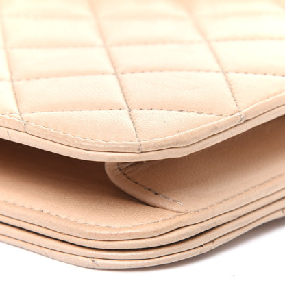 Chanel Lambskin Quilted Small Single Flap Beige 15 of 21