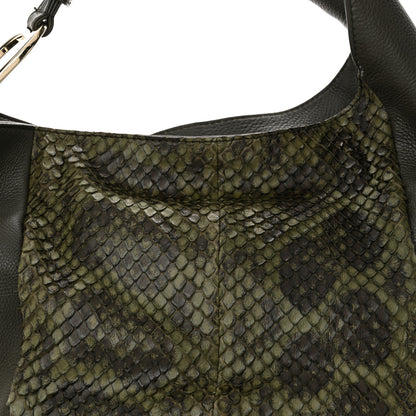 Gucci Snakeskin Greenwich Shoulder Bag Green 8 of 10