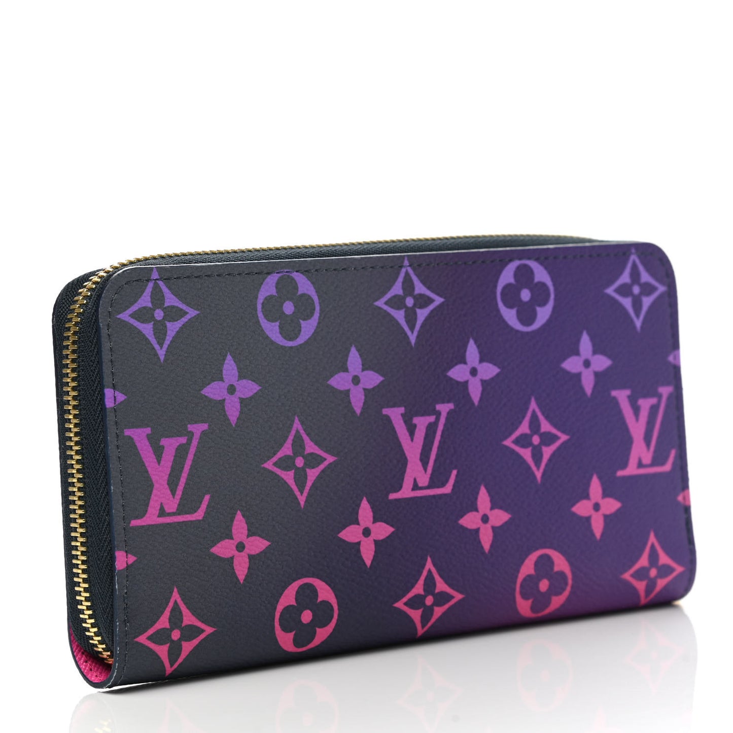 Monogram Giant Spring In The City Zippy Wallet Midnight Fuchsia