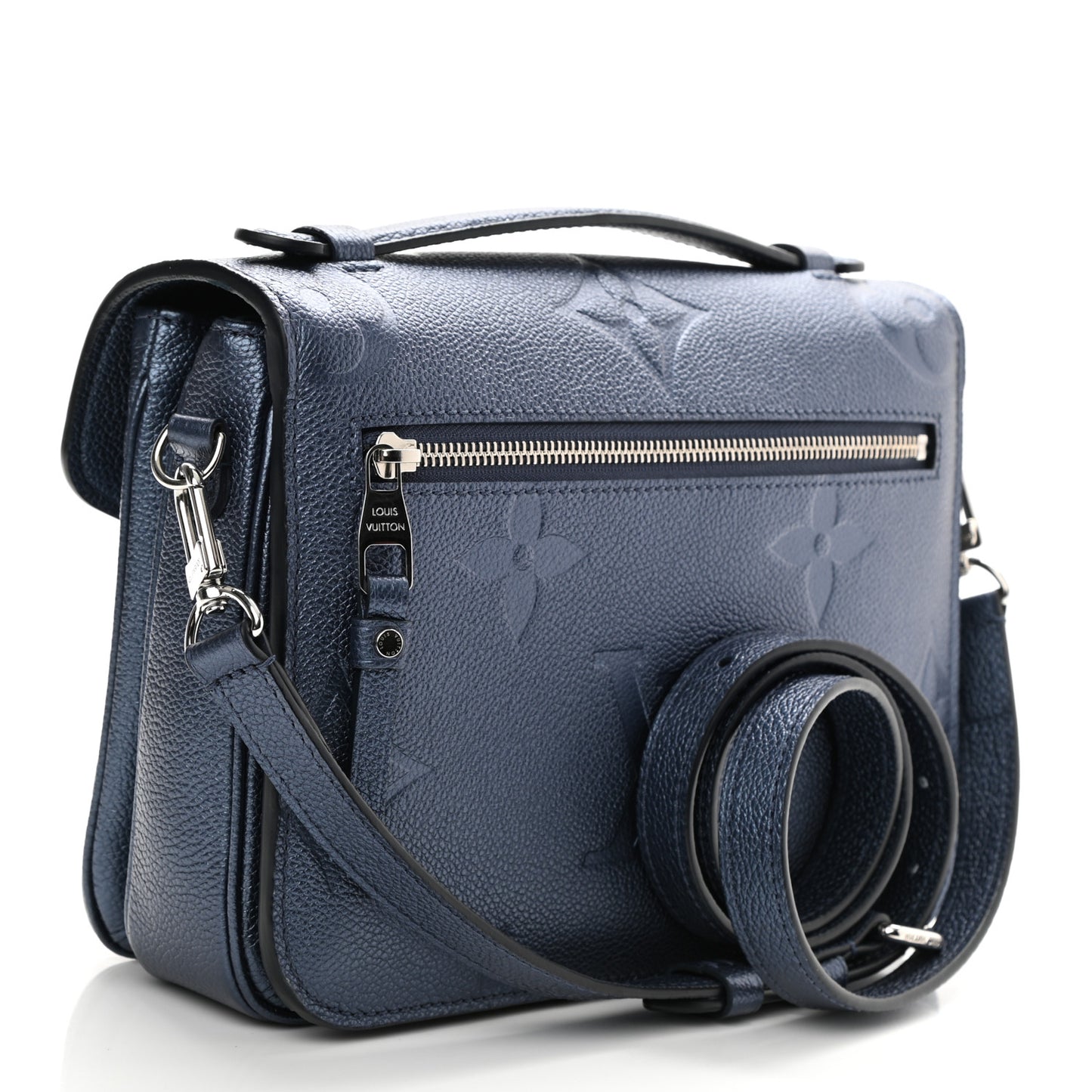 Metallic Empreinte Monogram Giant Pochette Metis Navy Nacre