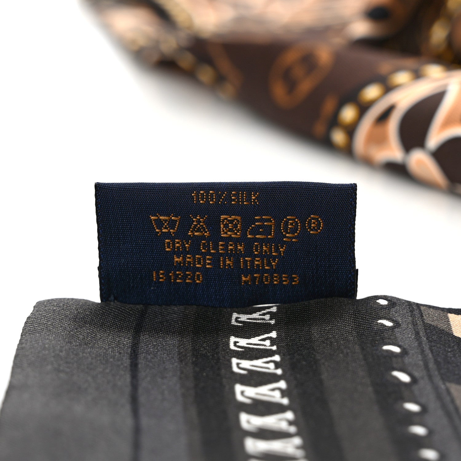 Louis Vuitton Silk Monogram LV World Bandeau Brown 4 of 4