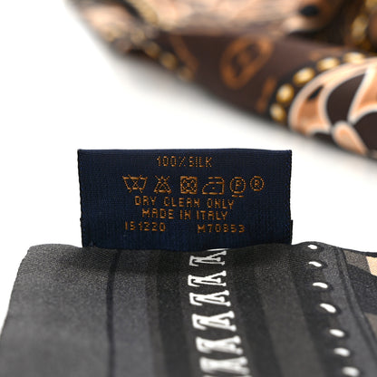 Louis Vuitton Silk Monogram LV World Bandeau Brown 4 of 4