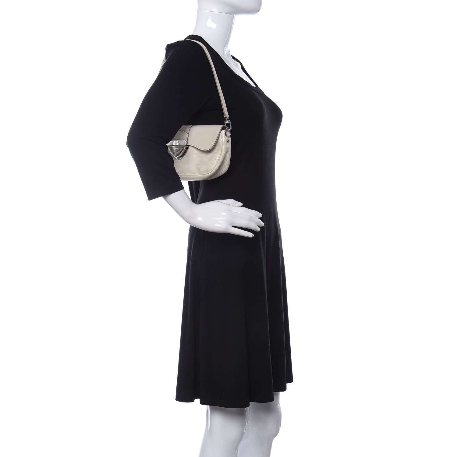 Louis Vuitton Epi Montaigne Clutch Ivory 2 of 11