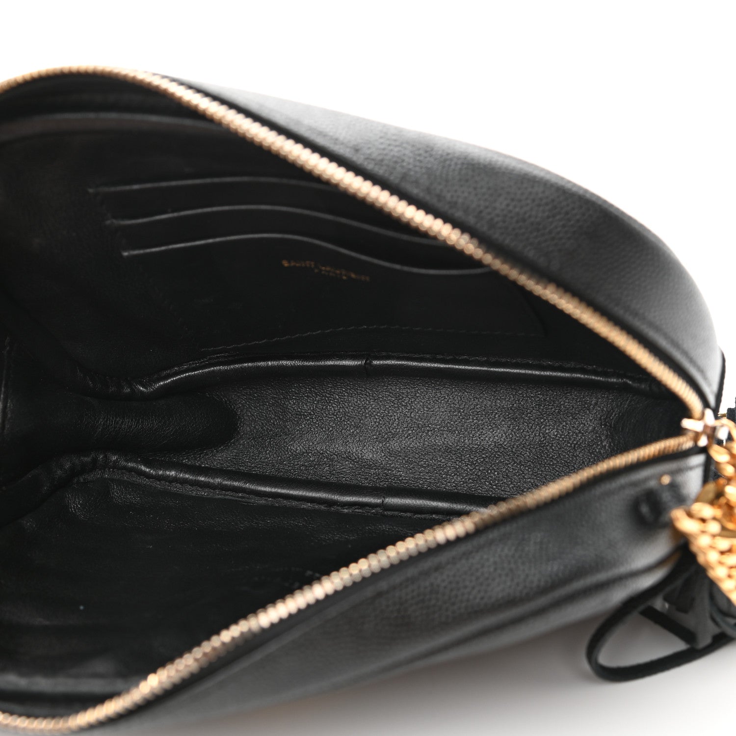 Saint Laurent Grain De Poudre Matelasse Monogram Mini Lou Camera Bag Black 5 of 13