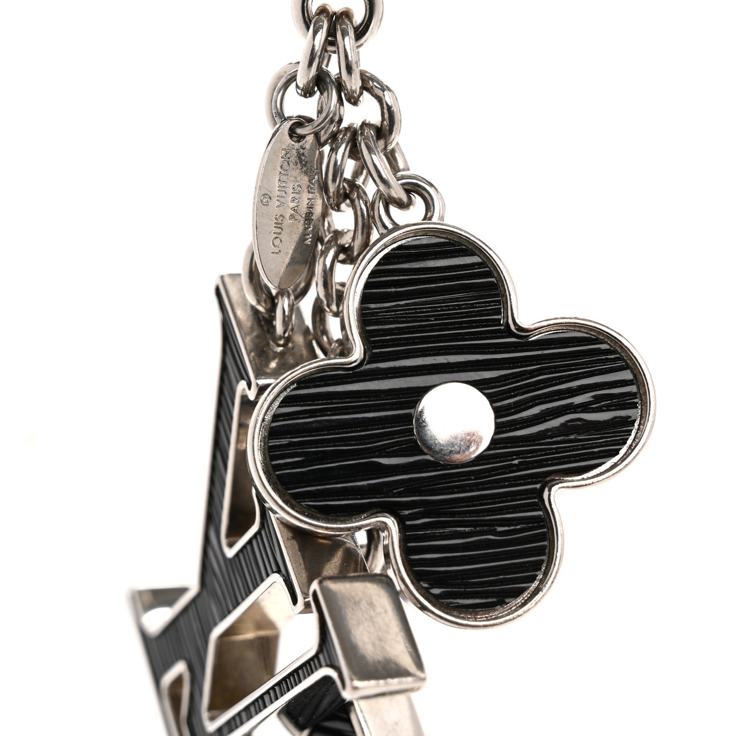 Electric Epi Fleur d'Epi Bag Charm Black