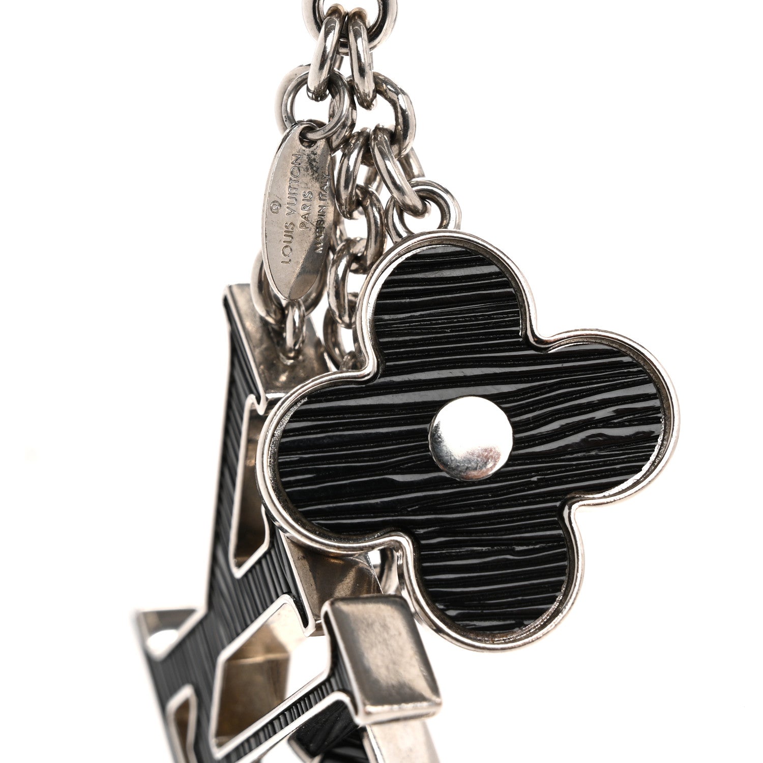 Louis Vuitton Electric Epi Fleur d'Epi Bag Charm Black 3 of 5