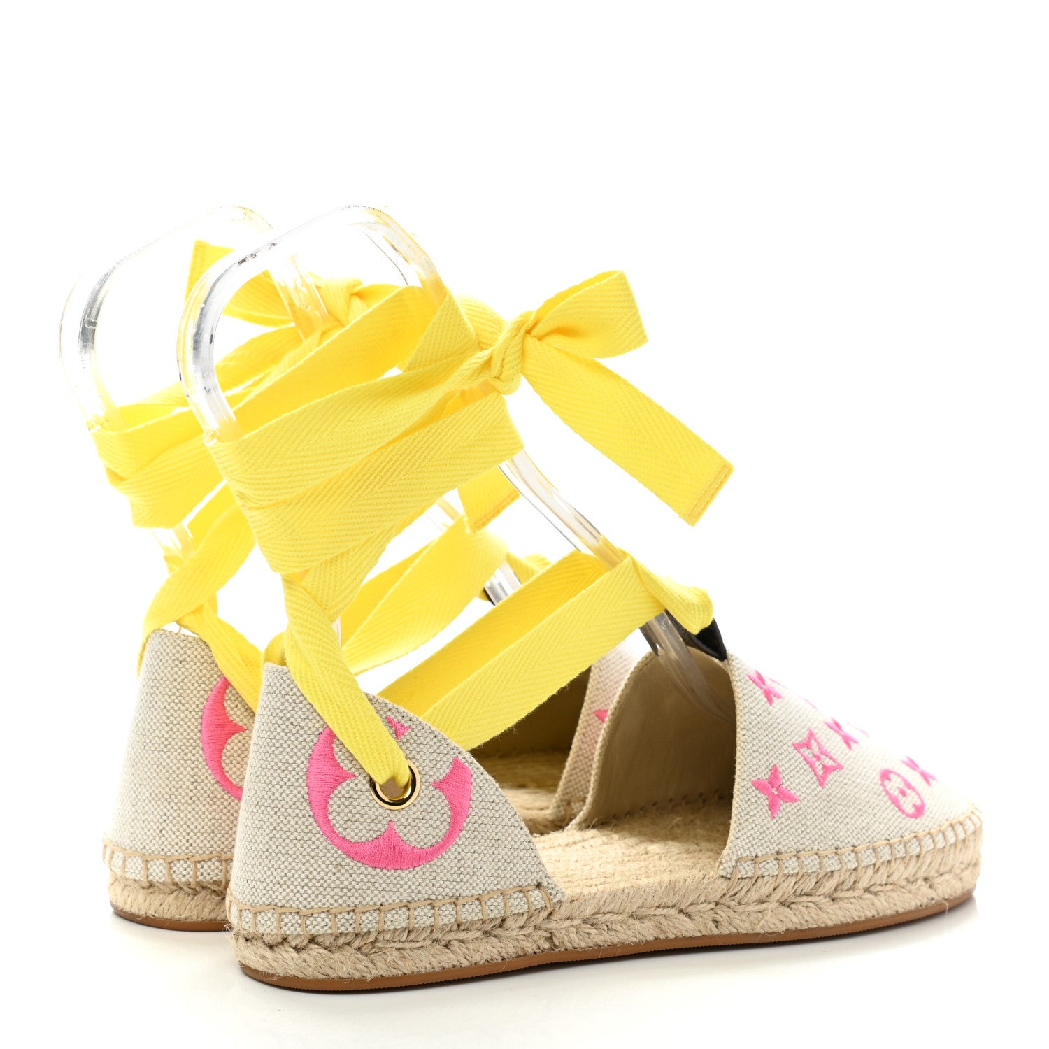 Louis Vuitton Canvas Monogram Starboard Espadrille Flats 39 Rose Pop 4 of 7