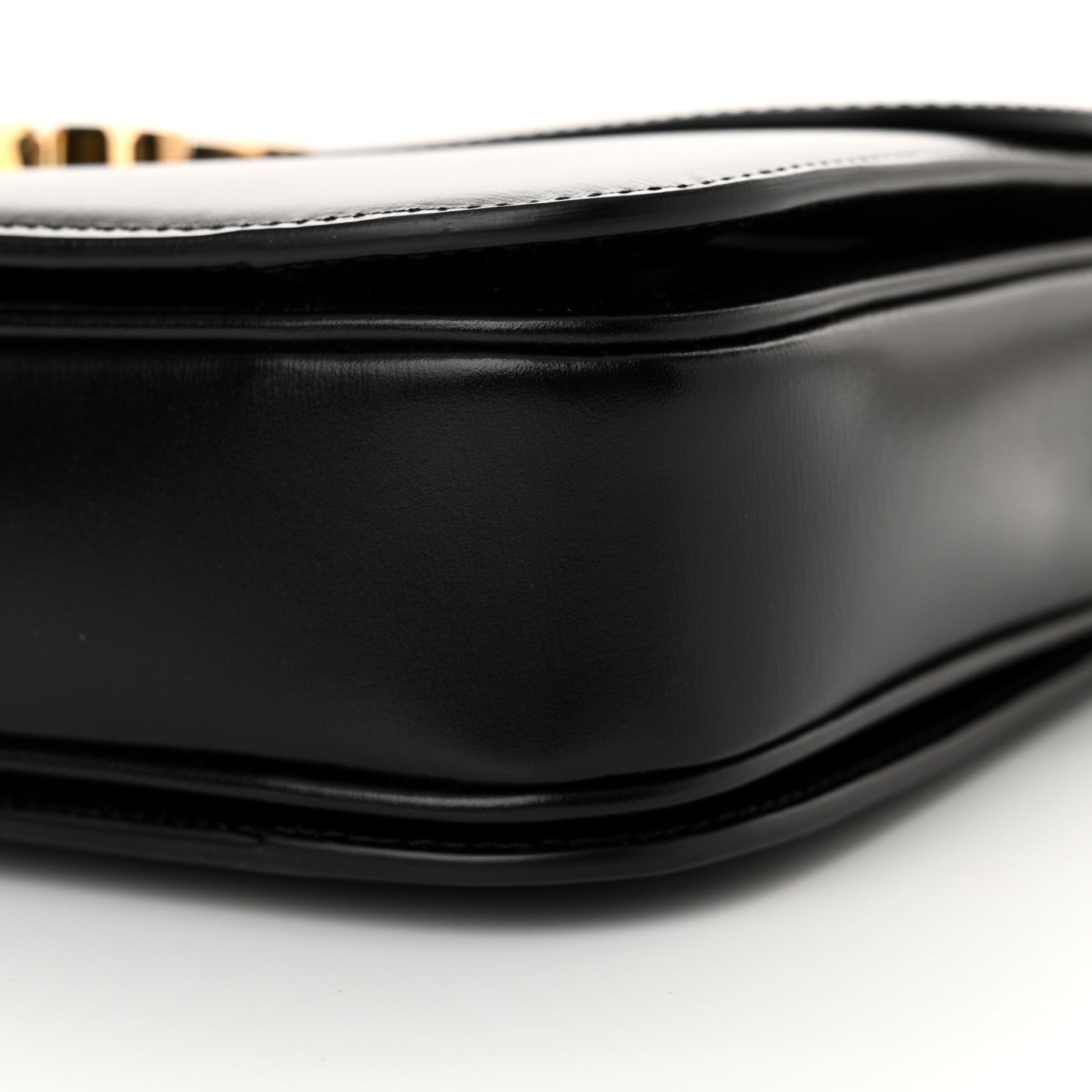 Celine Shiny Calfskin Large Triomphe Black 10 of 11
