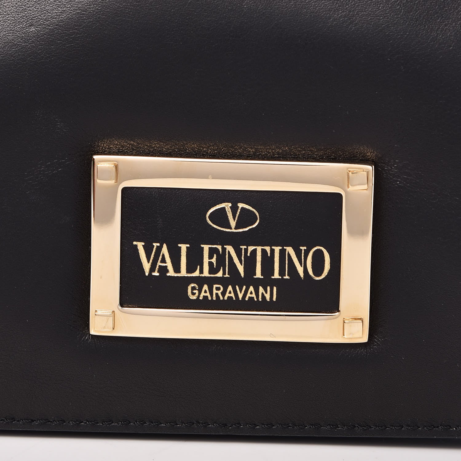 Valentino Garavani Vitello Rockstud Shoulder Satchel Black 9 of 10
