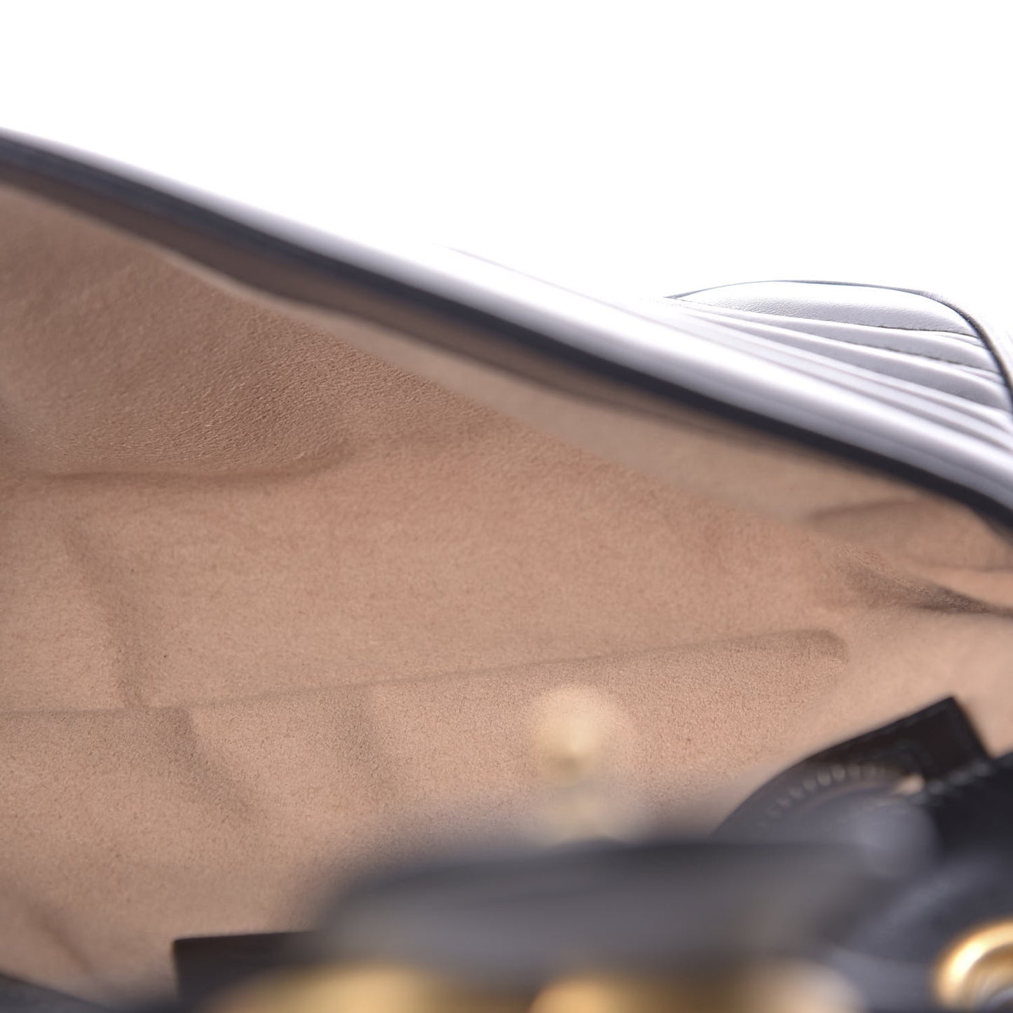 Calfskin Matelasse Small GG Marmont Shoulder Bag Black