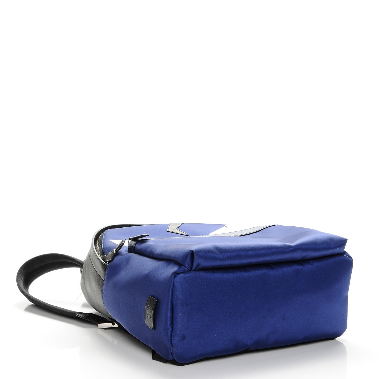 Fendi Nylon Vitello Fur Bag Bug Backpack Blue 4 of 8
