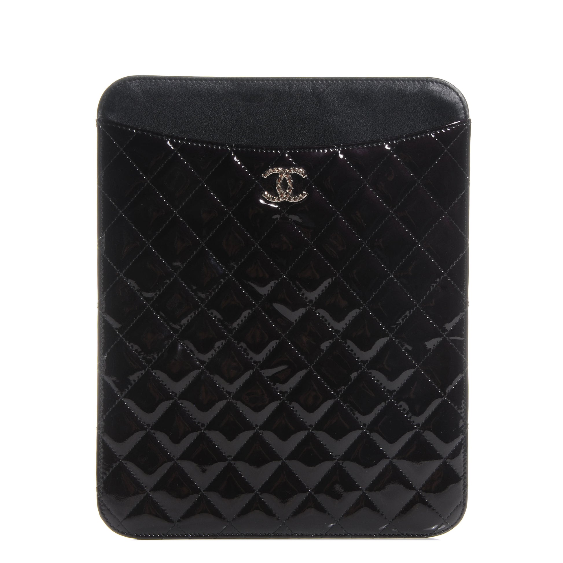 Chanel Patent Brilliant iPad Case Black 1 of 8