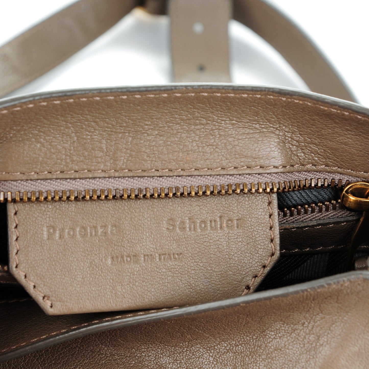 Lambskin PS1 Pouch Messenger Smoke