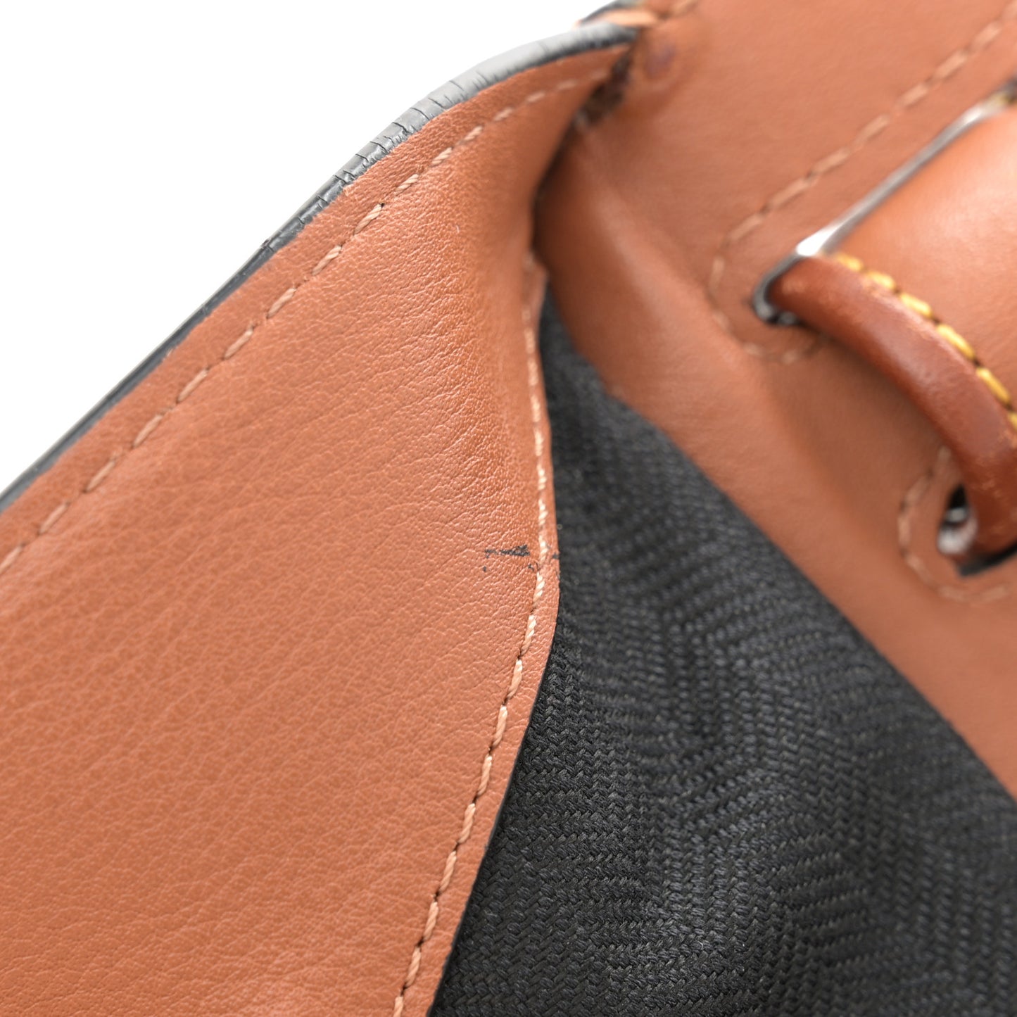 Calfskin Laced Hammock Shoulder Bag Tan