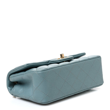 Chanel Caviar Quilted Mini Rectangular Flap Blue 4 of 10