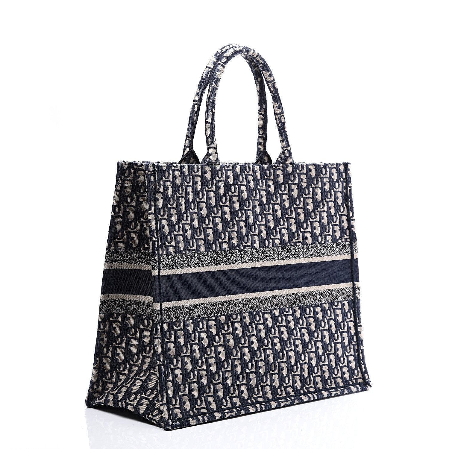 Christian Dior Oblique Book Tote Blue Multicolor 2 of 10