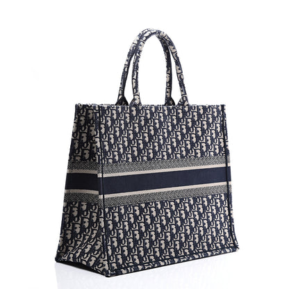 Christian Dior Oblique Book Tote Blue Multicolor 2 of 10