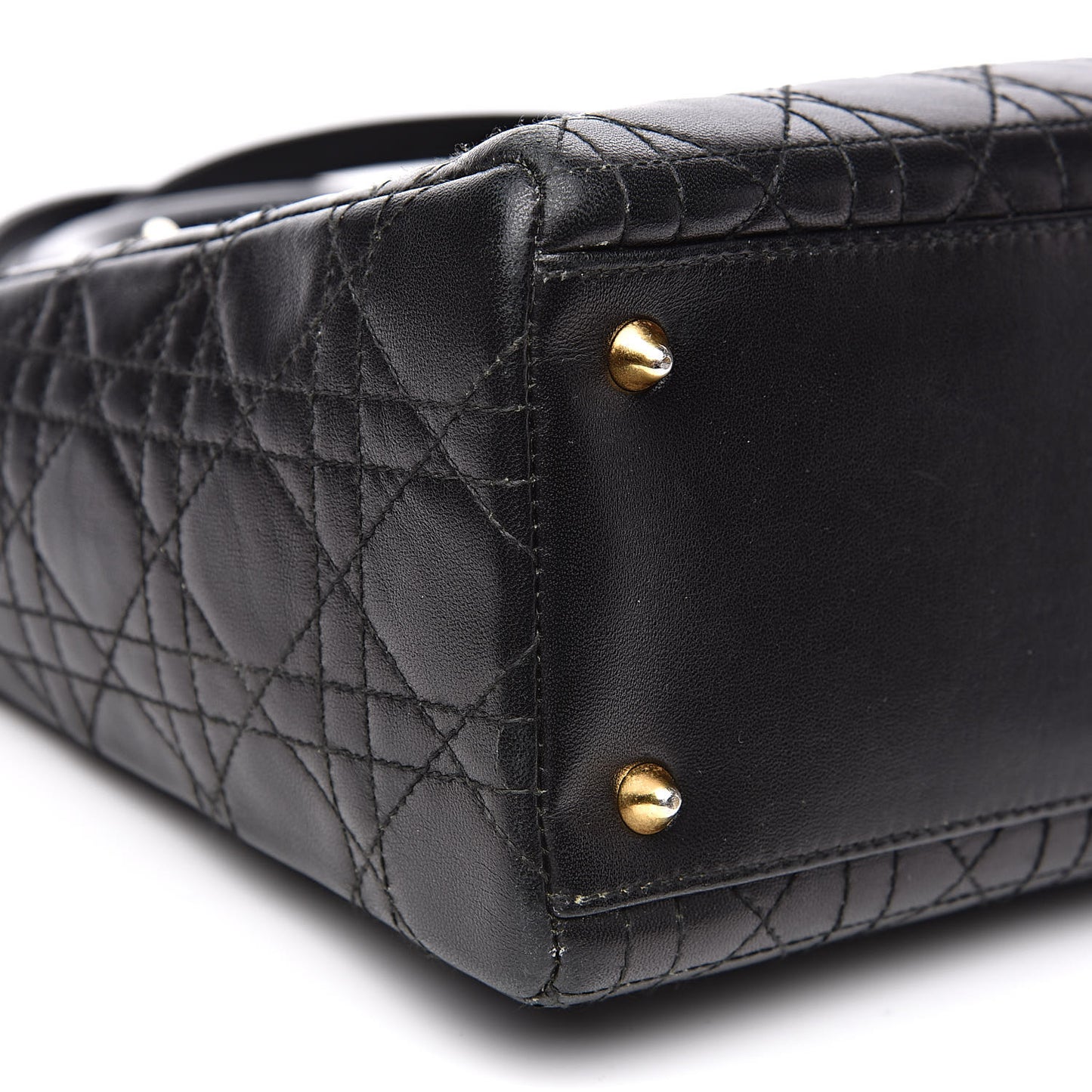 Lambskin Cannage Medium Lady Dior Black