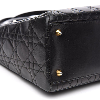 Christian Dior Lambskin Cannage Medium Lady Dior Black 8 of 18