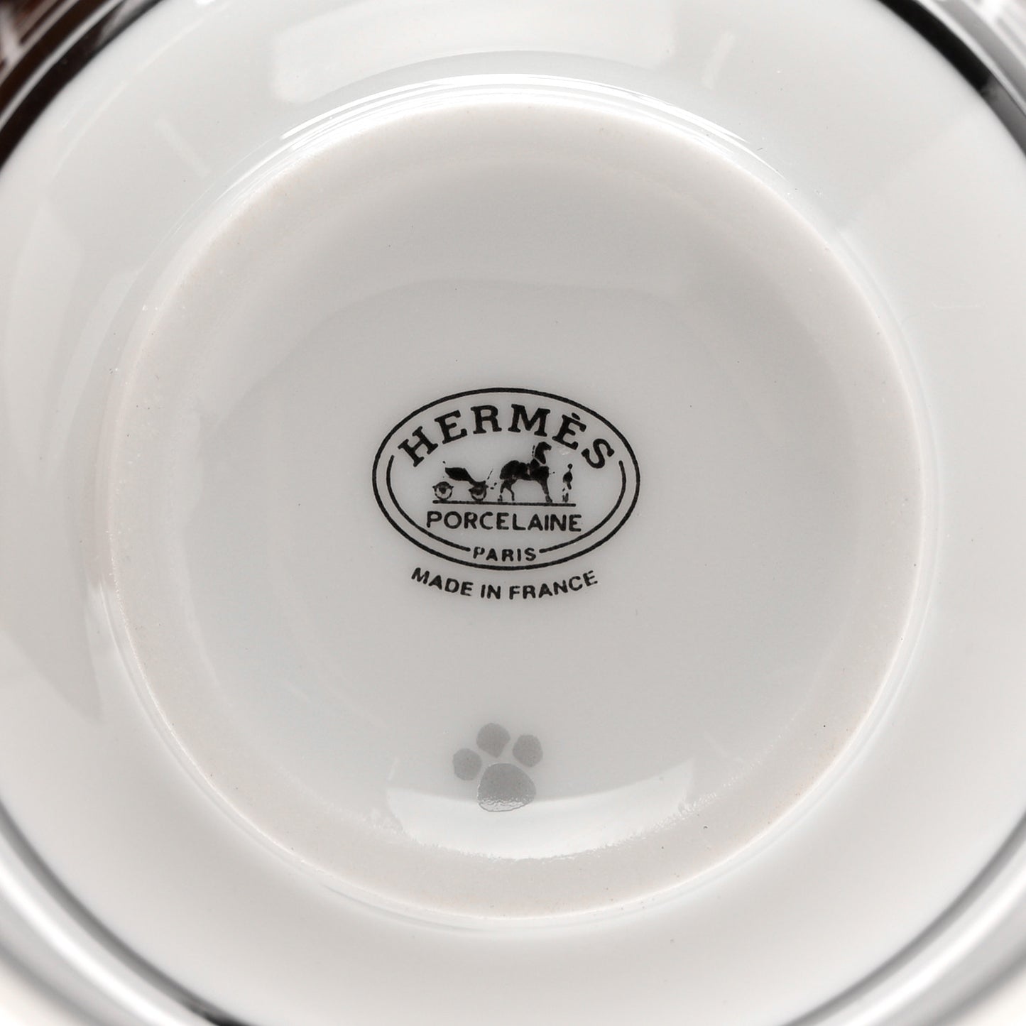 Porcelain H Deco Small Cups Set of 2 Black