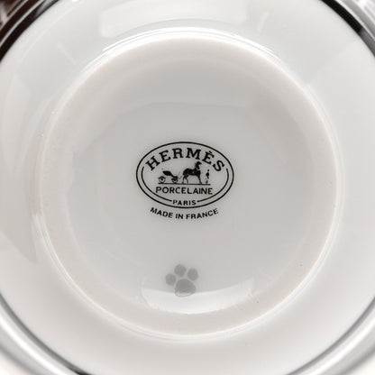 Hermes Porcelain H Deco Small Cups Set of 2 Black 5 of 6