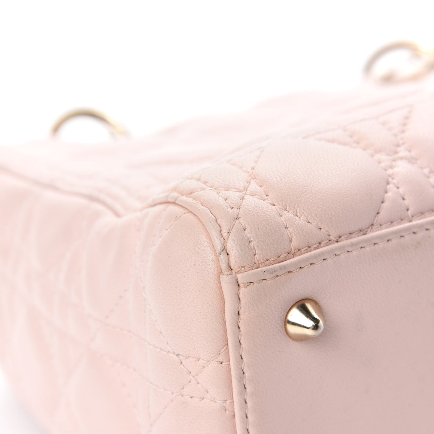 Lambskin Cannage Medium Lady Dior Light Pink