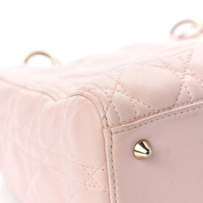 Christian Dior Lambskin Cannage Medium Lady Dior Light Pink 8 of 13