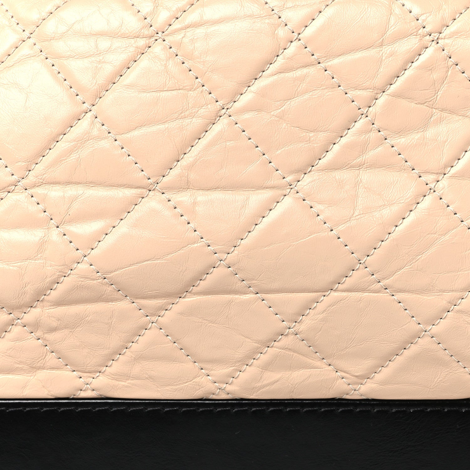 Chanel Aged Calfskin Quilted Medium Gabrielle Hobo Beige Black 8 of 10