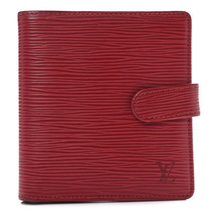 Louis Vuitton Epi Porte-Billets Compact Wallet Red 1 of 7