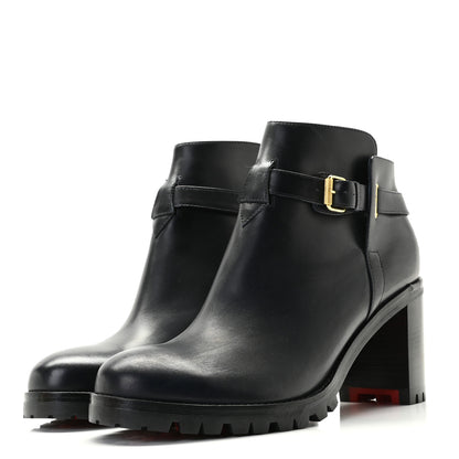 Christian Louboutin Calfskin Communa 70 Ankle Boots 39 Black 2 of 12