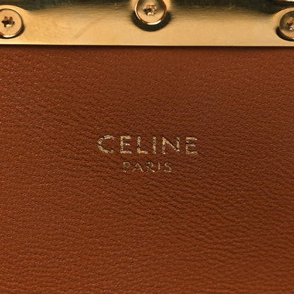 Celine Canvas Calfskin Triomphe Shoulder Bag Tan 6 of 8