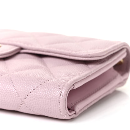 Chanel Caviar Quilted Medium Flap Wallet Pink 6 of 10