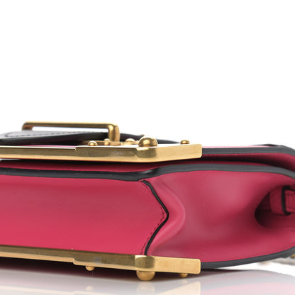 Prada City Calf Saffiano Cahier Bag Fuxia Black 8 of 9
