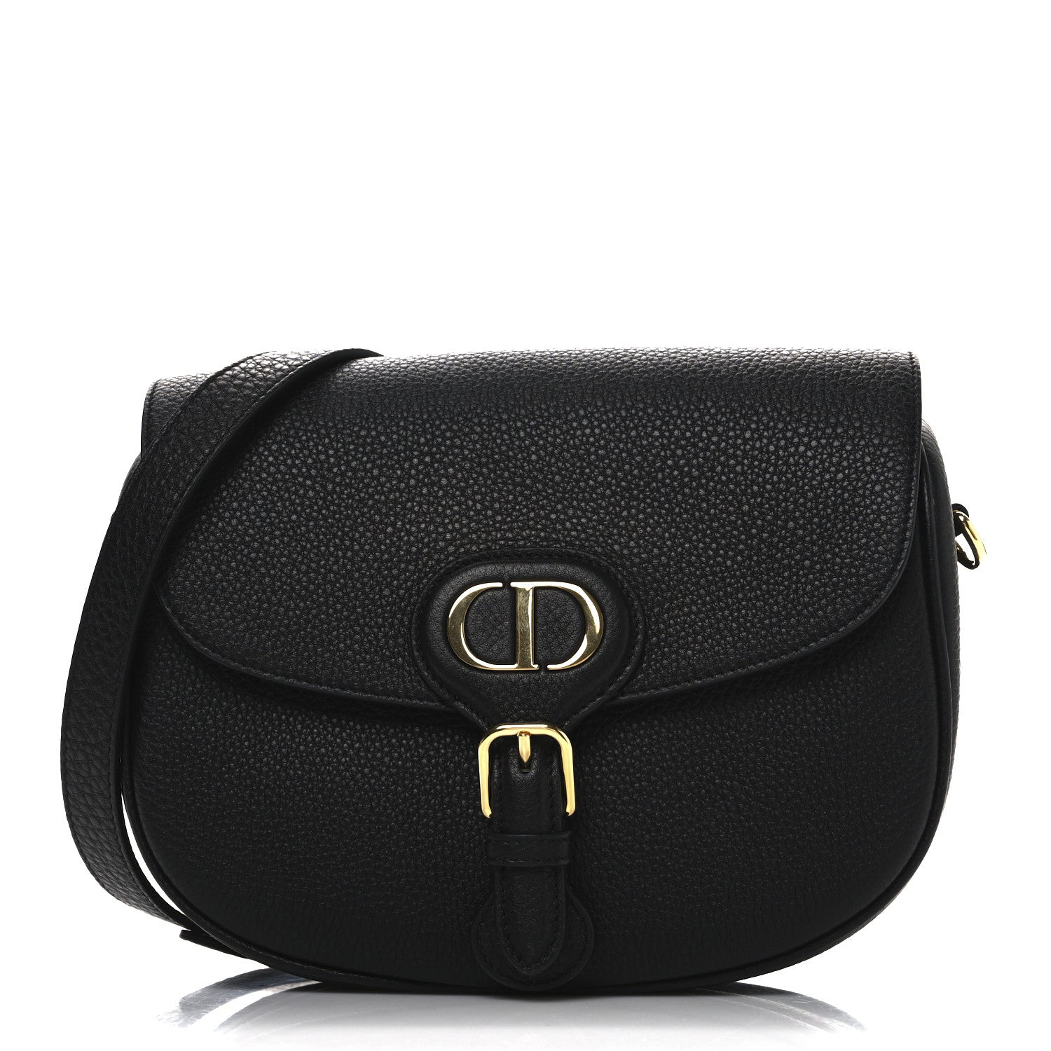 Christian Dior Grained Calfskin Medium Bobby Flap Black 1 of 11