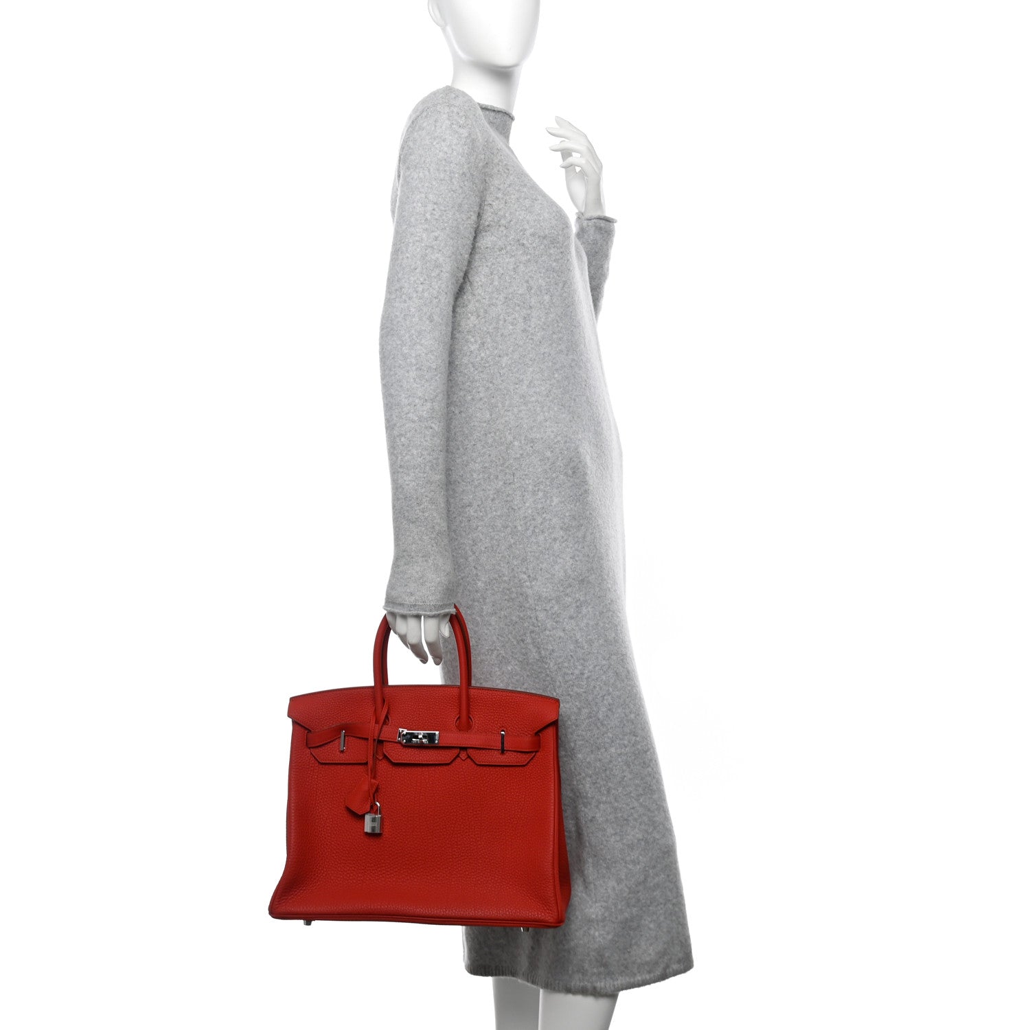 Hermes Togo Birkin 35 Rouge Casaque 2 of 10