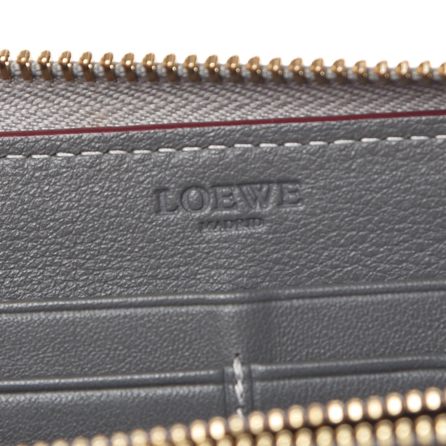 Monogram Zip Around Wallet Grey