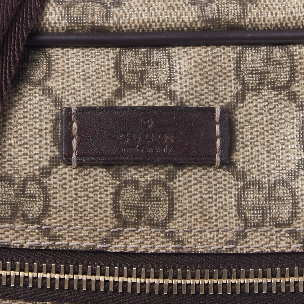 GG Plus Monogram Medium Messenger Bag Dark Brown