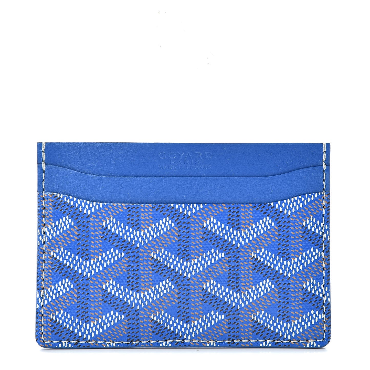 Goyardine Saint Sulpice Card Holder Sky Blue