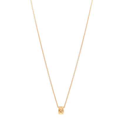 Chanel 18K Yellow Gold Coco Crush Round Pendant Necklace 1 of 5