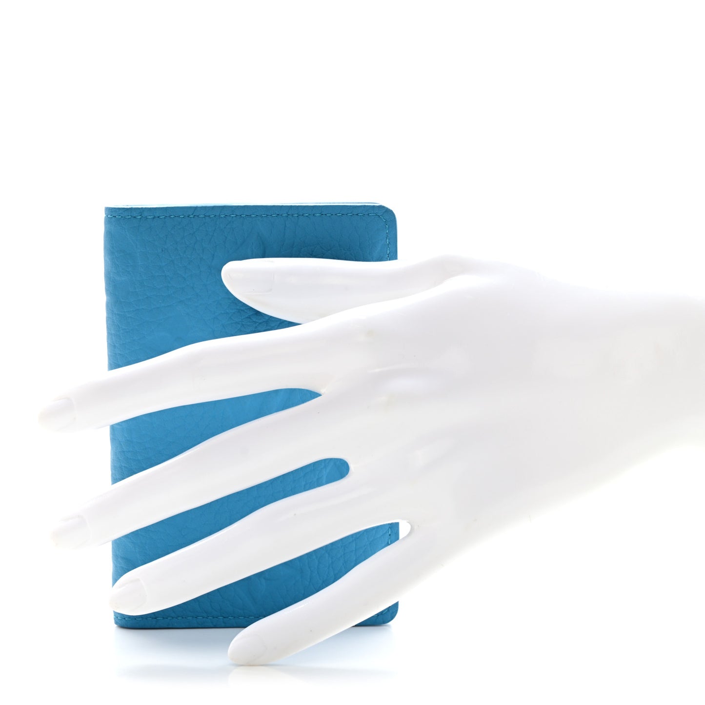 Taurillon Monogram Pocket Organizer Turquoise