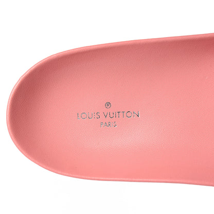 Louis Vuitton Patent Monogram Bom Dia Flat Mule 38.5 Rose White 7 of 8
