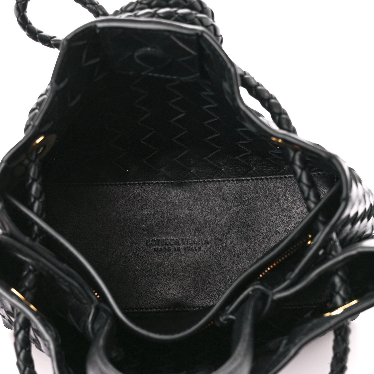Bottega Veneta Nappa Intrecciato Small Andiamo Shoulder Bag Black 5 of 9