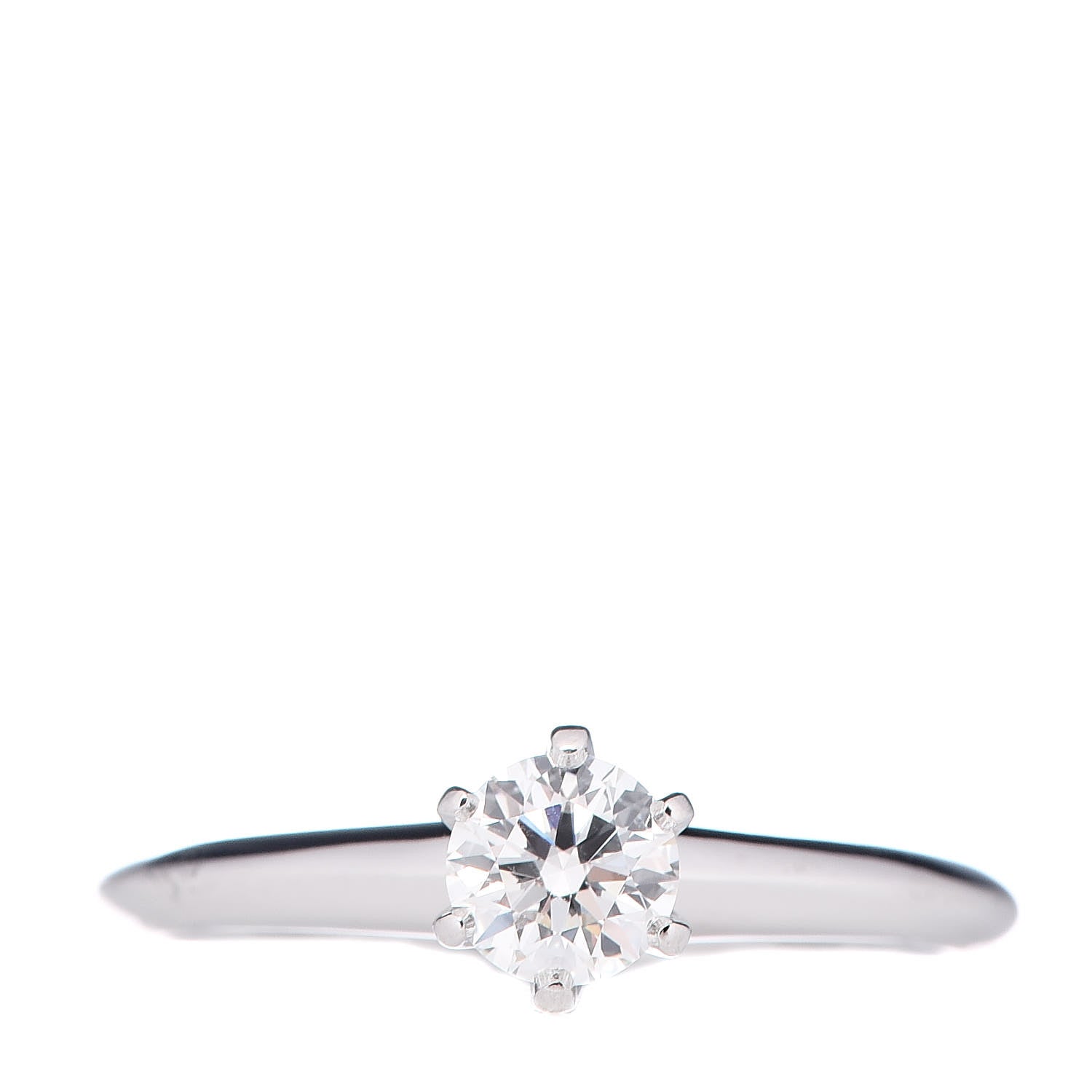 Tiffany Platinum Diamond .38ct Engagement Ring 49 5 1 of 5