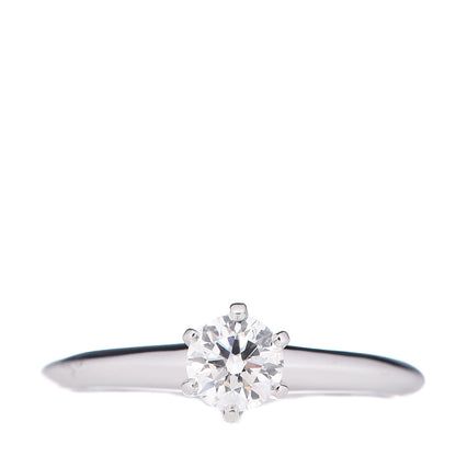 Tiffany Platinum Diamond .38ct Engagement Ring 49 5 1 of 5