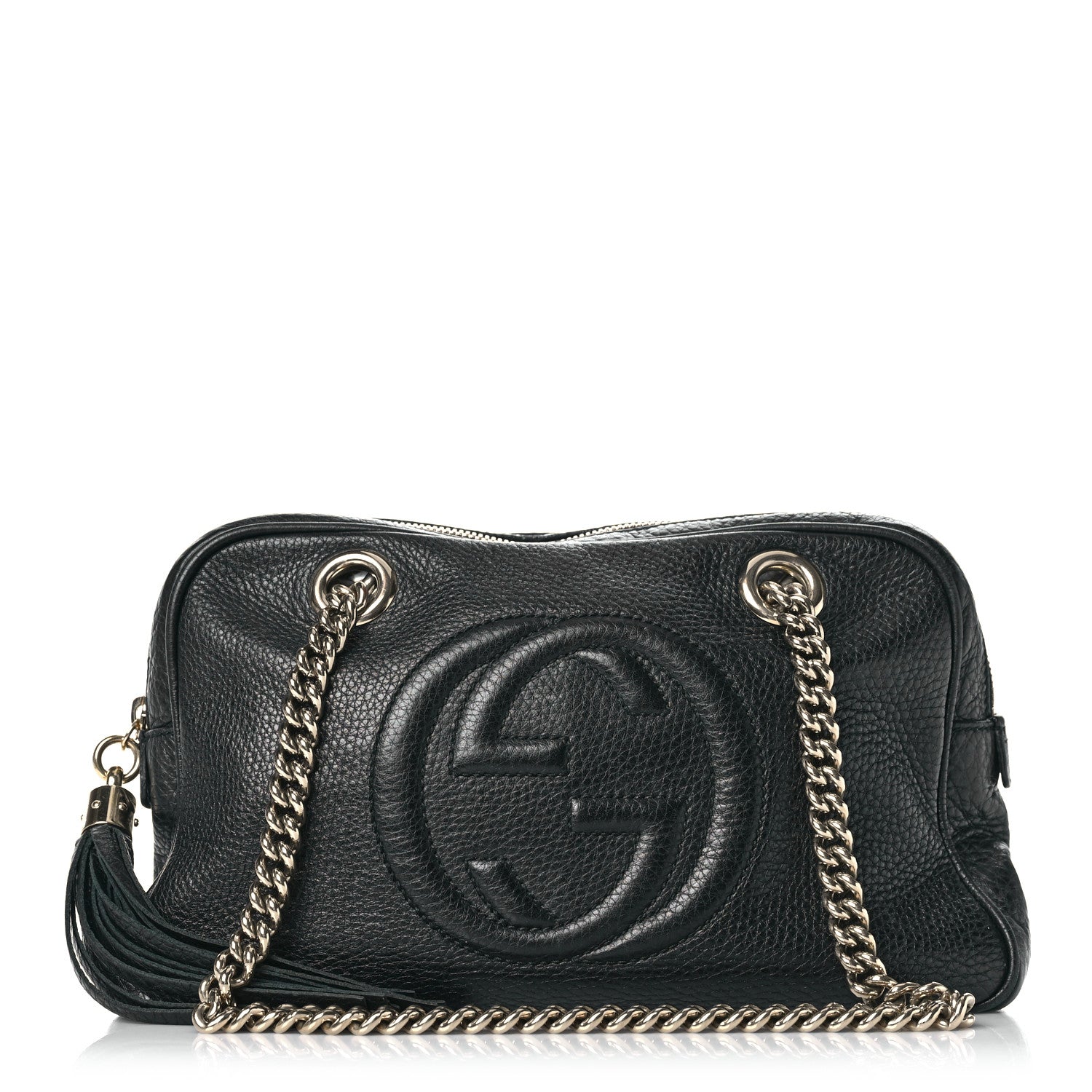 Gucci Pebbled Calfskin Small Soho Bowler Black 1 of 12